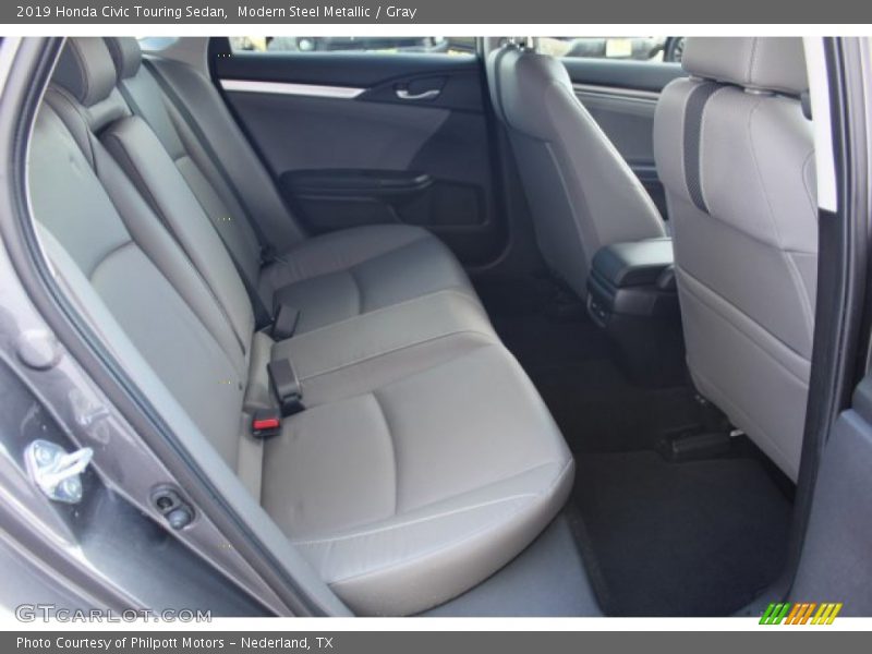 Modern Steel Metallic / Gray 2019 Honda Civic Touring Sedan