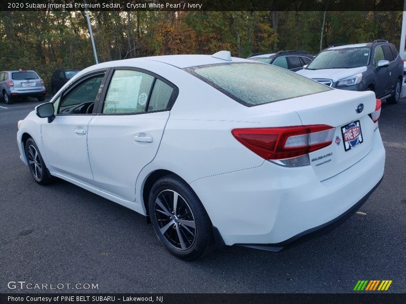 Crystal White Pearl / Ivory 2020 Subaru Impreza Premium Sedan