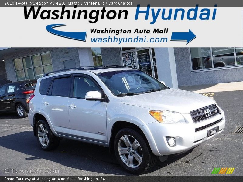 Classic Silver Metallic / Dark Charcoal 2010 Toyota RAV4 Sport V6 4WD