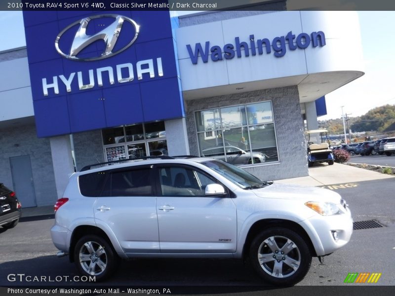 Classic Silver Metallic / Dark Charcoal 2010 Toyota RAV4 Sport V6 4WD