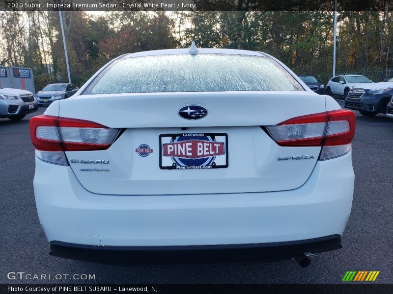 Crystal White Pearl / Ivory 2020 Subaru Impreza Premium Sedan