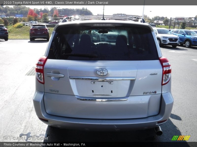 Classic Silver Metallic / Dark Charcoal 2010 Toyota RAV4 Sport V6 4WD