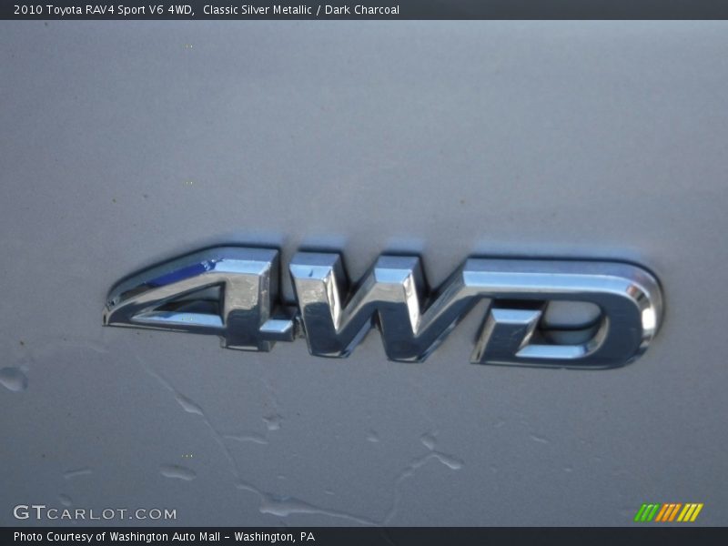 Classic Silver Metallic / Dark Charcoal 2010 Toyota RAV4 Sport V6 4WD