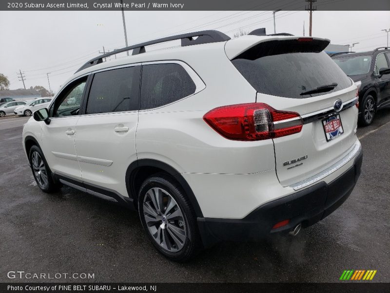 Crystal White Pearl / Warm Ivory 2020 Subaru Ascent Limited