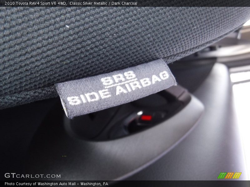 Classic Silver Metallic / Dark Charcoal 2010 Toyota RAV4 Sport V6 4WD