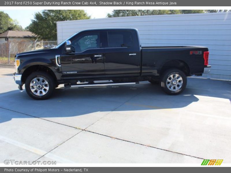 Shadow Black / King Ranch Mesa Antique Java 2017 Ford F250 Super Duty King Ranch Crew Cab 4x4