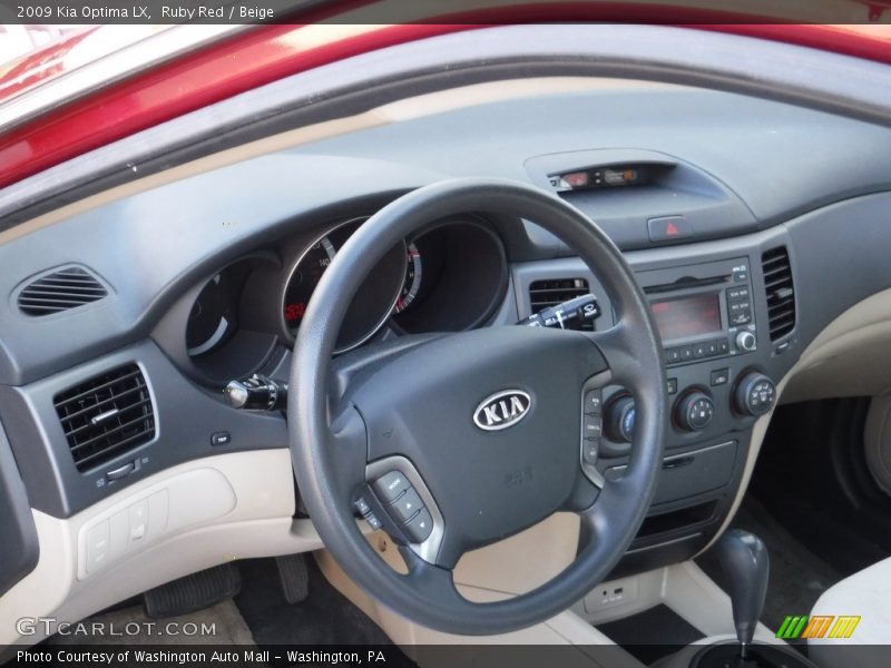 Ruby Red / Beige 2009 Kia Optima LX