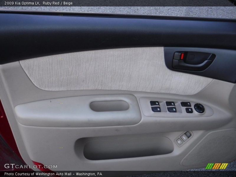 Ruby Red / Beige 2009 Kia Optima LX