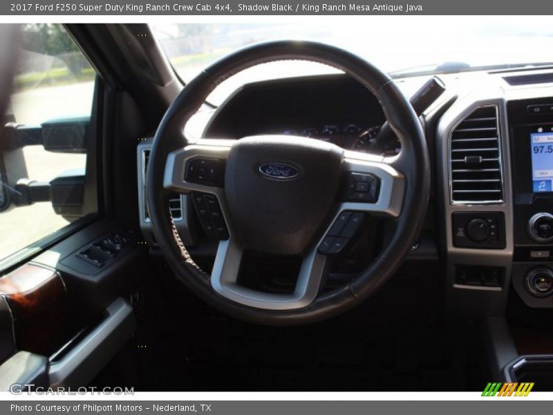 Shadow Black / King Ranch Mesa Antique Java 2017 Ford F250 Super Duty King Ranch Crew Cab 4x4