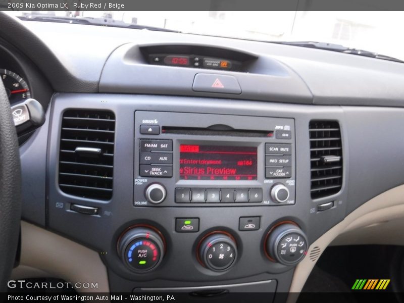Ruby Red / Beige 2009 Kia Optima LX