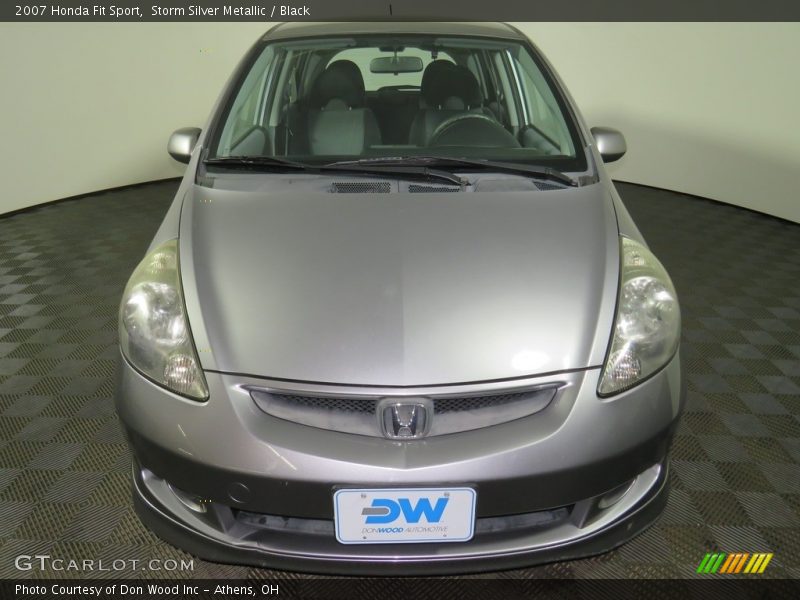Storm Silver Metallic / Black 2007 Honda Fit Sport