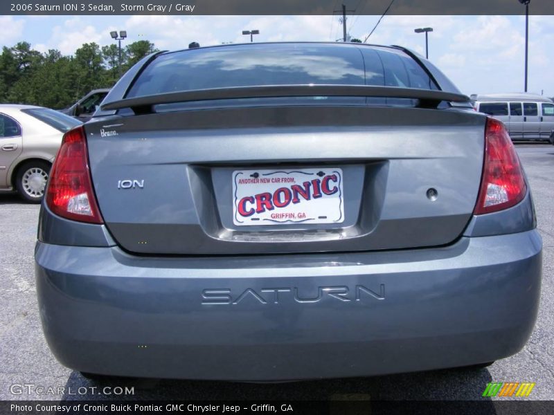 Storm Gray / Gray 2006 Saturn ION 3 Sedan