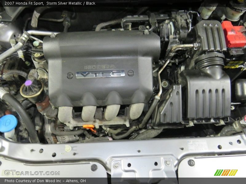 Storm Silver Metallic / Black 2007 Honda Fit Sport
