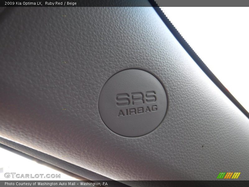 Ruby Red / Beige 2009 Kia Optima LX