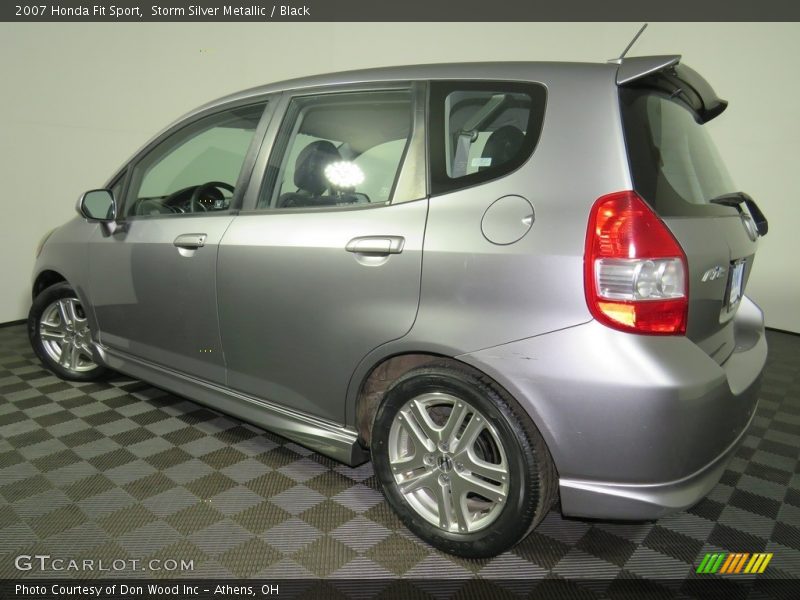 Storm Silver Metallic / Black 2007 Honda Fit Sport