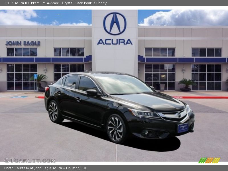 Crystal Black Pearl / Ebony 2017 Acura ILX Premium A-Spec