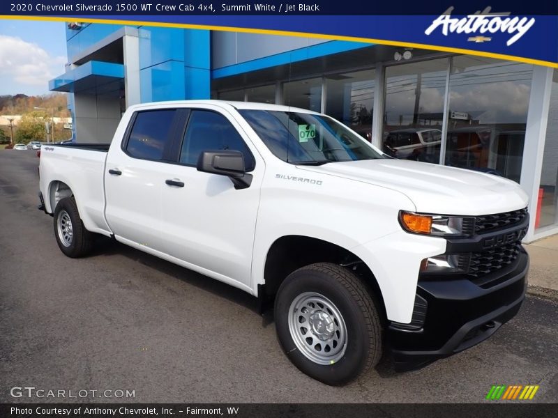 Summit White / Jet Black 2020 Chevrolet Silverado 1500 WT Crew Cab 4x4