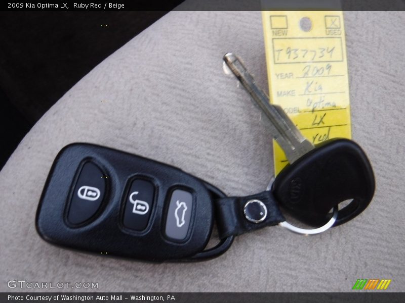 Ruby Red / Beige 2009 Kia Optima LX