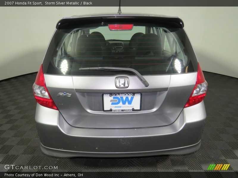 Storm Silver Metallic / Black 2007 Honda Fit Sport