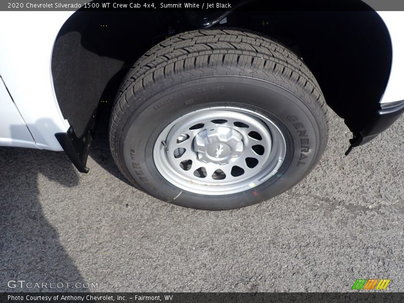 Summit White / Jet Black 2020 Chevrolet Silverado 1500 WT Crew Cab 4x4