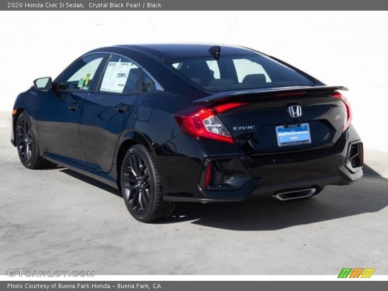 Crystal Black Pearl / Black 2020 Honda Civic Si Sedan