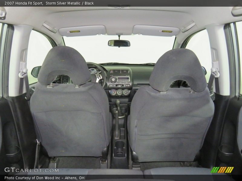 Storm Silver Metallic / Black 2007 Honda Fit Sport