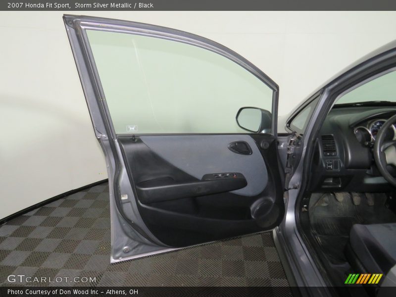 Storm Silver Metallic / Black 2007 Honda Fit Sport