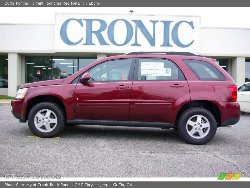 Sonoma Red Metallic / Ebony 2009 Pontiac Torrent
