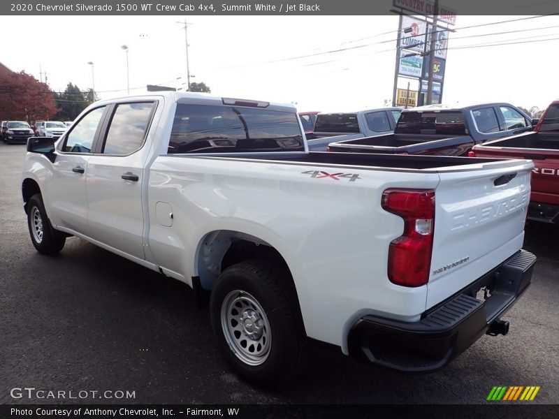 Summit White / Jet Black 2020 Chevrolet Silverado 1500 WT Crew Cab 4x4