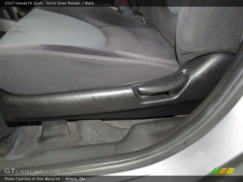 Storm Silver Metallic / Black 2007 Honda Fit Sport