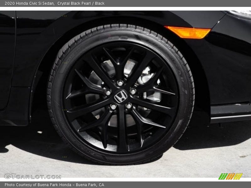 Crystal Black Pearl / Black 2020 Honda Civic Si Sedan