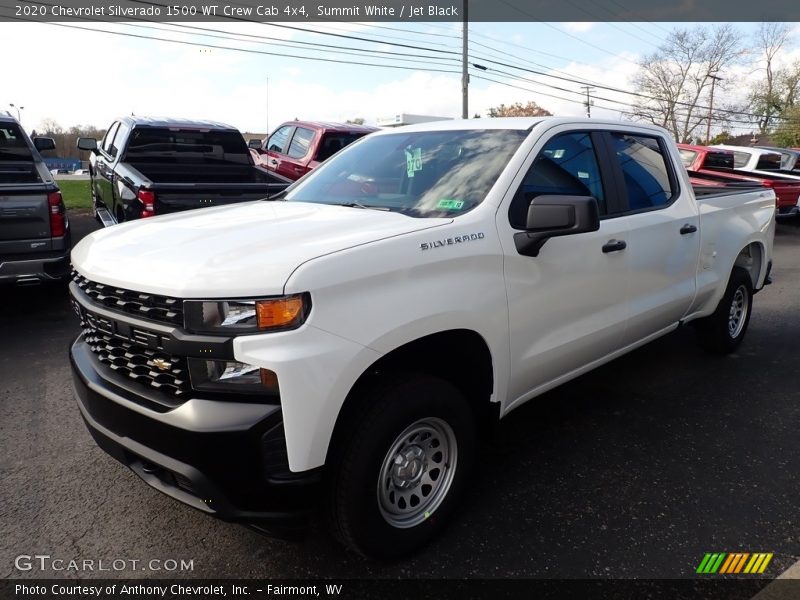 Summit White / Jet Black 2020 Chevrolet Silverado 1500 WT Crew Cab 4x4