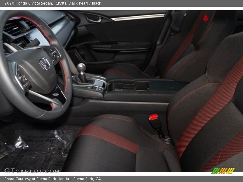 Crystal Black Pearl / Black 2020 Honda Civic Si Sedan