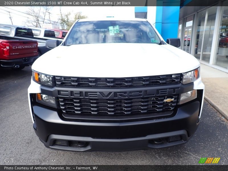Summit White / Jet Black 2020 Chevrolet Silverado 1500 WT Crew Cab 4x4