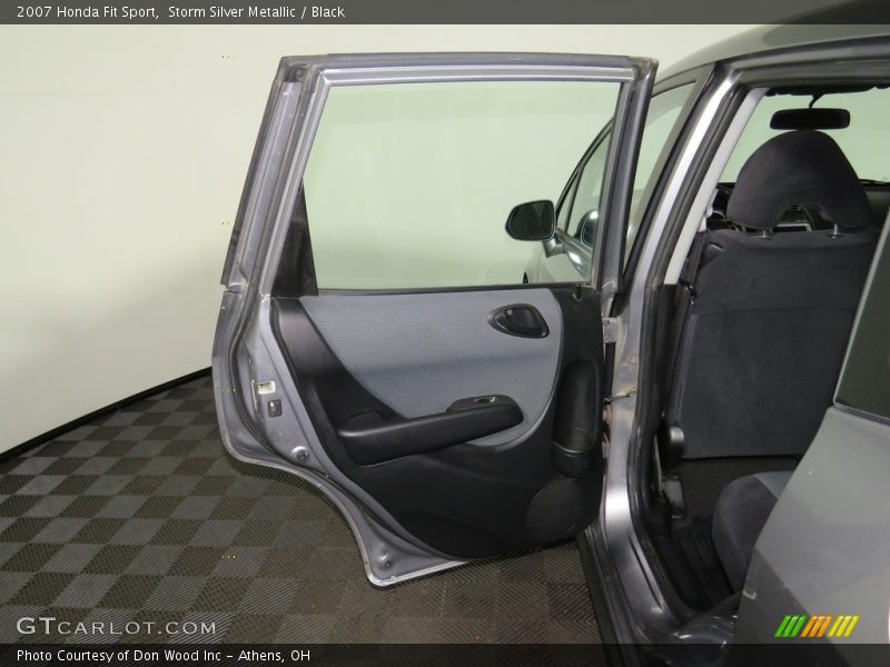 Storm Silver Metallic / Black 2007 Honda Fit Sport