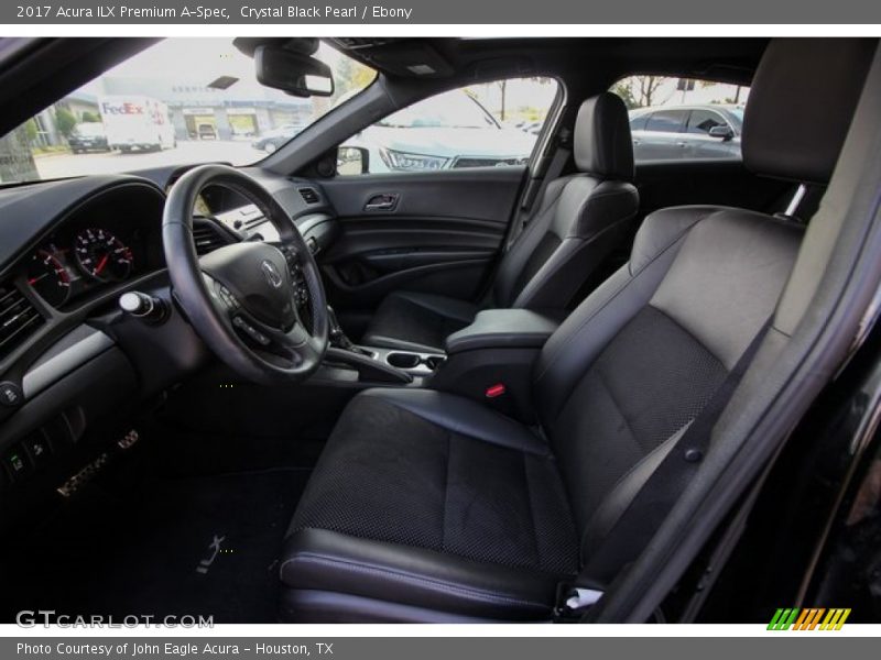 Crystal Black Pearl / Ebony 2017 Acura ILX Premium A-Spec