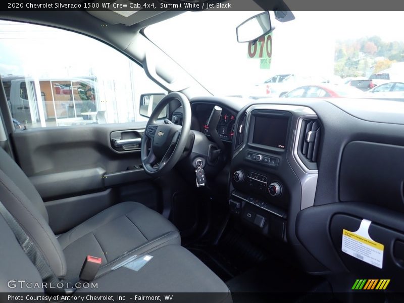 Summit White / Jet Black 2020 Chevrolet Silverado 1500 WT Crew Cab 4x4
