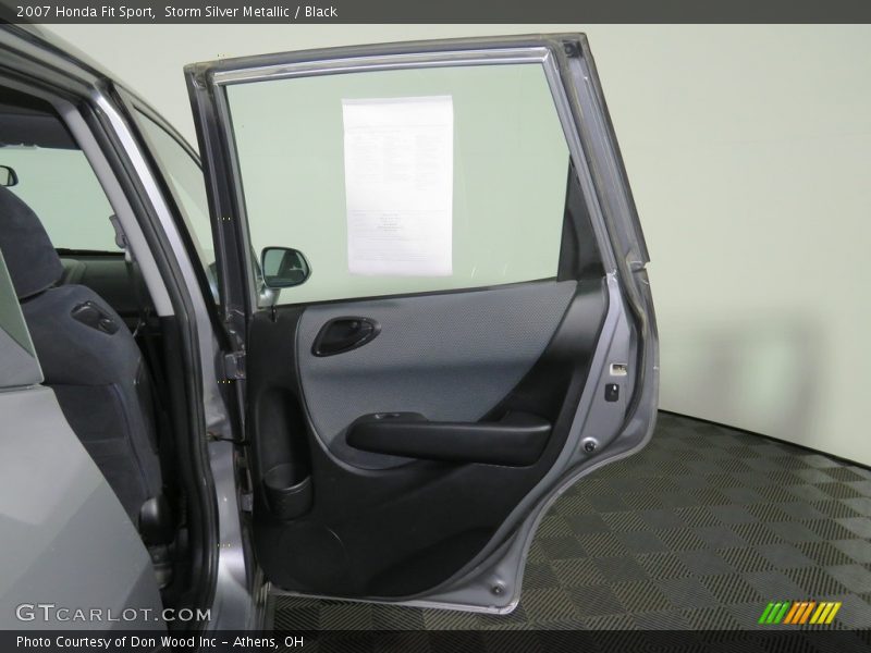 Storm Silver Metallic / Black 2007 Honda Fit Sport
