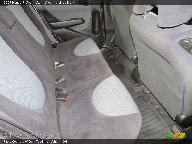 Storm Silver Metallic / Black 2007 Honda Fit Sport