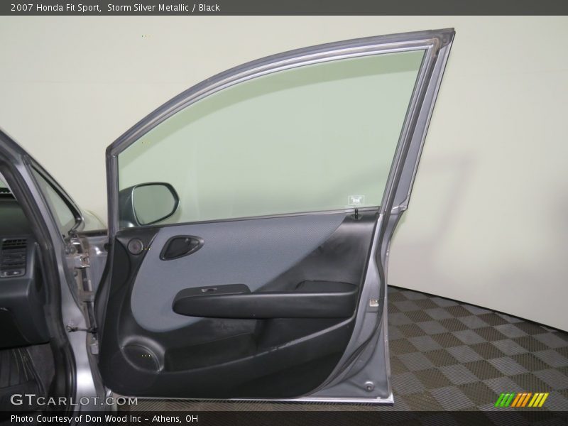Storm Silver Metallic / Black 2007 Honda Fit Sport