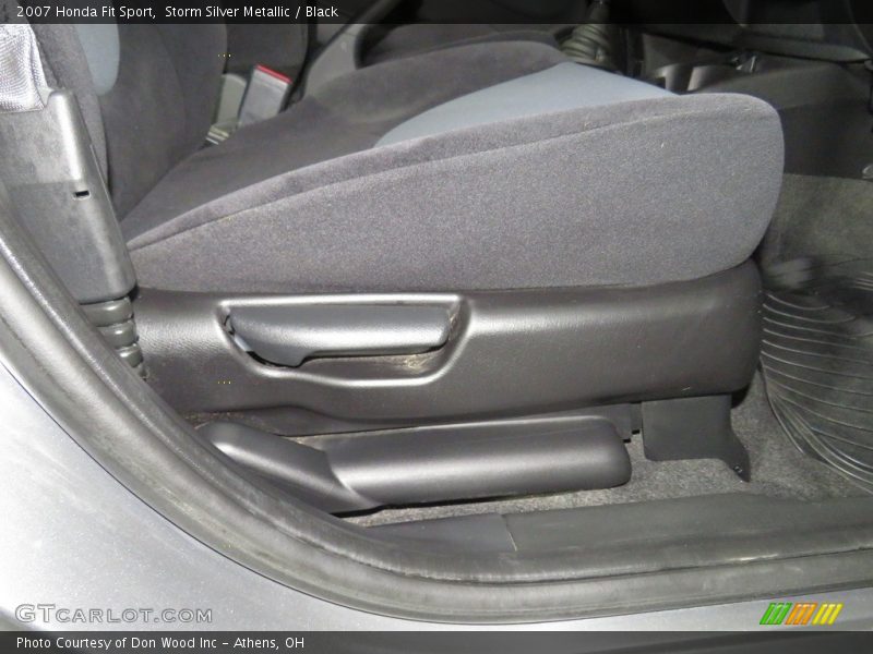 Storm Silver Metallic / Black 2007 Honda Fit Sport