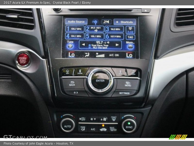 Crystal Black Pearl / Ebony 2017 Acura ILX Premium A-Spec