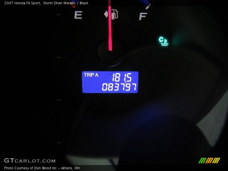 Storm Silver Metallic / Black 2007 Honda Fit Sport