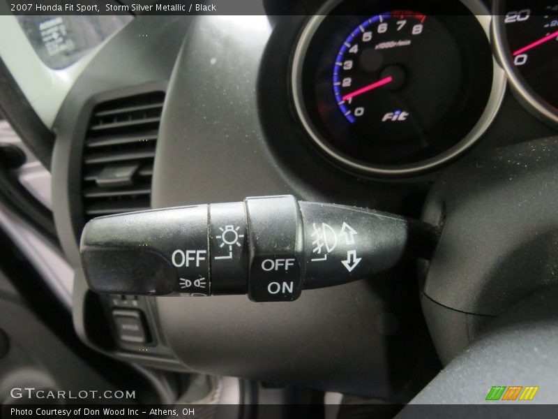 Storm Silver Metallic / Black 2007 Honda Fit Sport