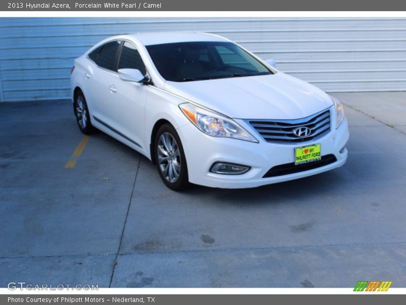 Porcelain White Pearl / Camel 2013 Hyundai Azera