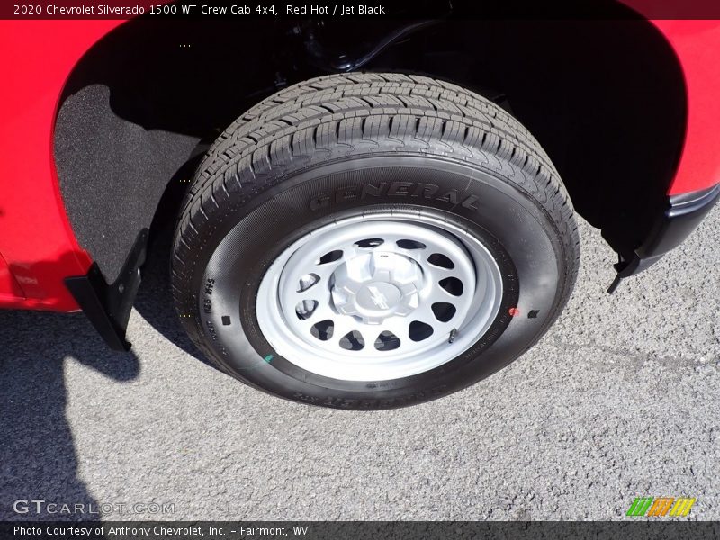 Red Hot / Jet Black 2020 Chevrolet Silverado 1500 WT Crew Cab 4x4