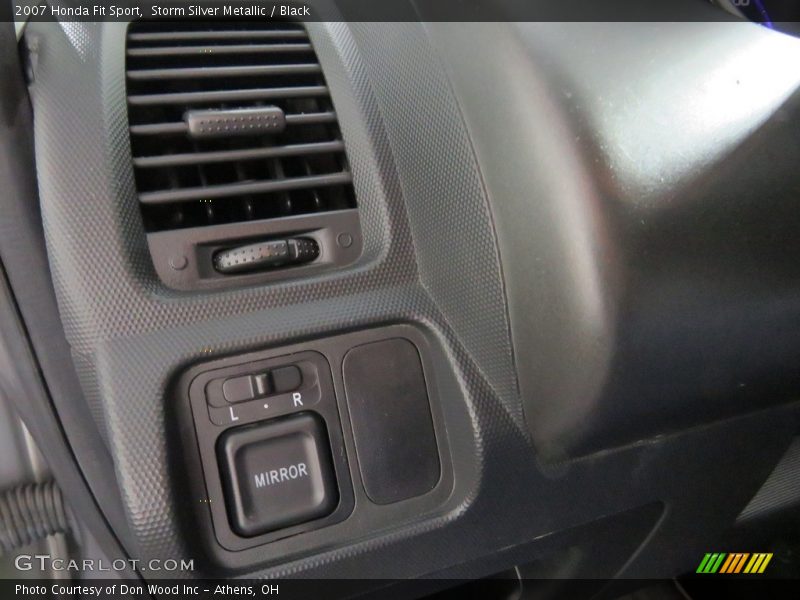 Storm Silver Metallic / Black 2007 Honda Fit Sport