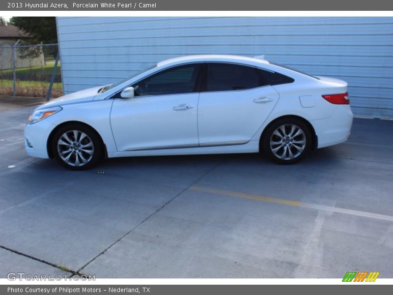 Porcelain White Pearl / Camel 2013 Hyundai Azera