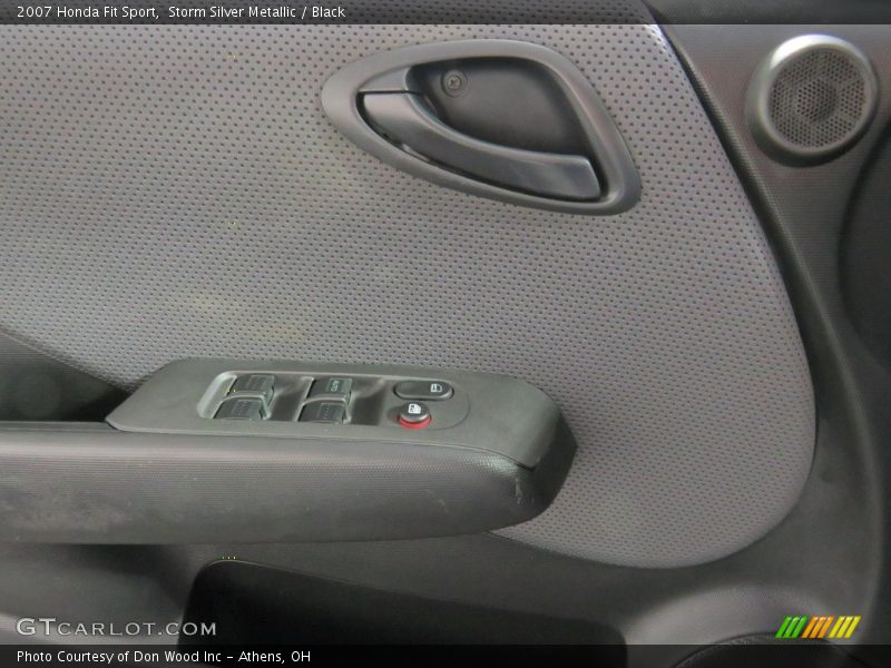 Storm Silver Metallic / Black 2007 Honda Fit Sport