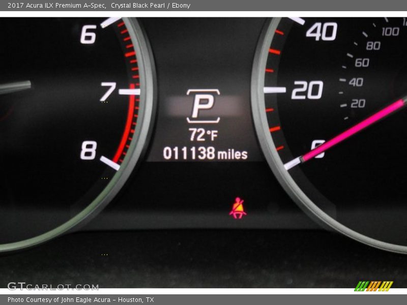 Crystal Black Pearl / Ebony 2017 Acura ILX Premium A-Spec